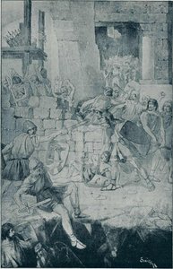 Bouw en verdediging van de stad Jeruzalem door Anton Gvajc